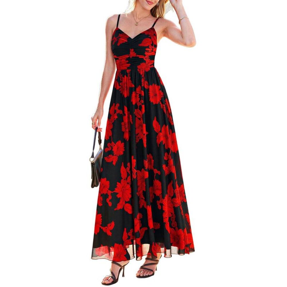 Amina Glam Womens  Maxi Dress, Multicolor